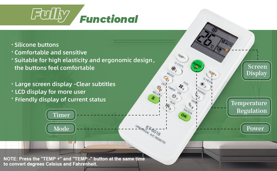 remote control air conditioner universal ac voltas hisense tgm gree friedrich shirlpool unit mini