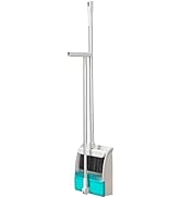 Broom and Dustpan Set, Plastic Silicone Hand Broom for Home & Kitchen with Scraping Teeth and Scr...