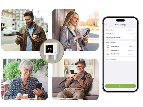 Monitor together with family and friends.
