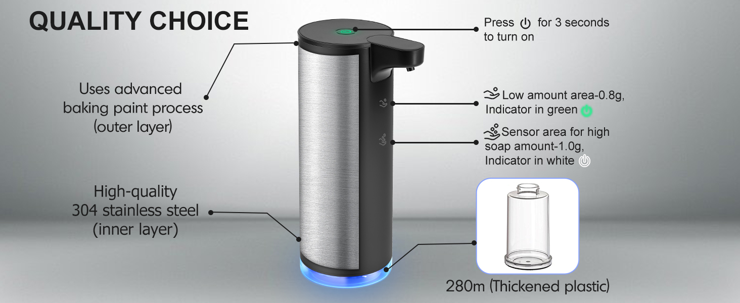 automatic touchless foam soap dispenser