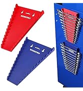 WORKPRO 2-Pack Magnetic Wrench Organizer, 12-Piece Wrench Holder Set for Tool Box Drawer Chest, P...