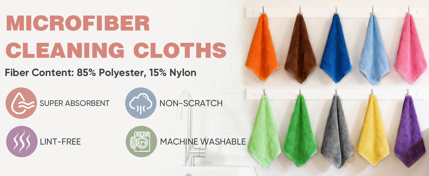 MICROFIBER CLEANING CLOTHS