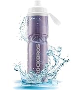 ROCKBROS 24OZ Insulated Bike Water Bottles Keep Water Cool, Leak-Proof Cycling Water Bottle with ...