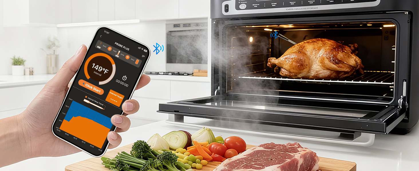turkey thermometer oven safe leave in