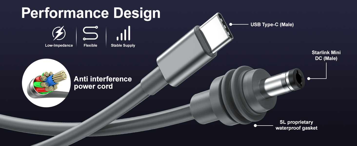 starlink mini power cable