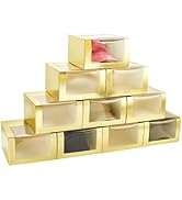 PH PandaHall 10 Pack Gift Boxes with Window Display for Hat Storage Containter for Baseball Cap 7...