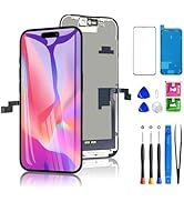 for iPhone 16 Pro Screen Replacement, 6.3 inch LCD Display 3D Touch Full HD Digitizer Frame Assem...