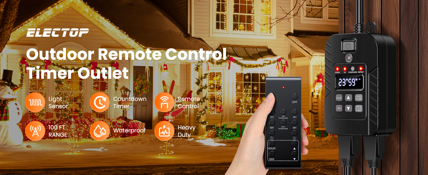 Outdoor Remote Control Outlet