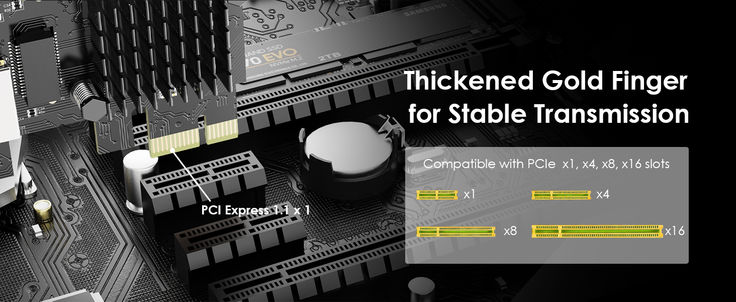 Thickened Gold Finger for Stable Transmission