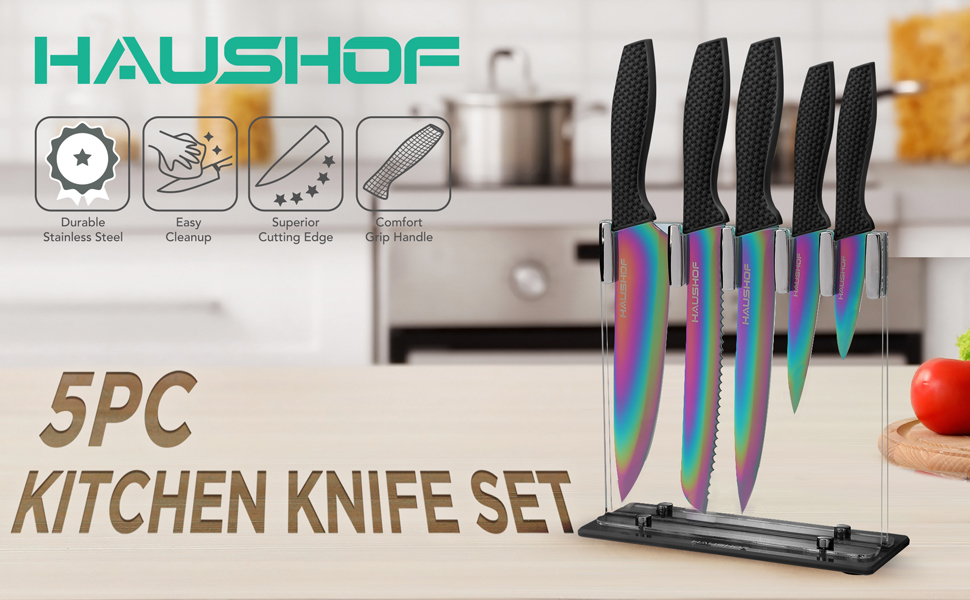 5pc kitchen knife set