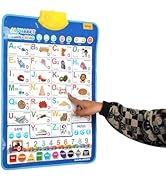 Bilingual English &amp; French Learning Interactive Alphabet Wall - Includes Talking ABC, 123s &amp; Musi...