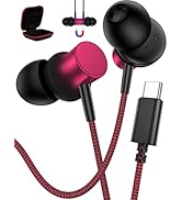 USB C Earbuds for Samsung Galaxy S25 Ultra S24 S23 FE S22 S21 Plus in Ear Noise Isolation HiFi Ba...