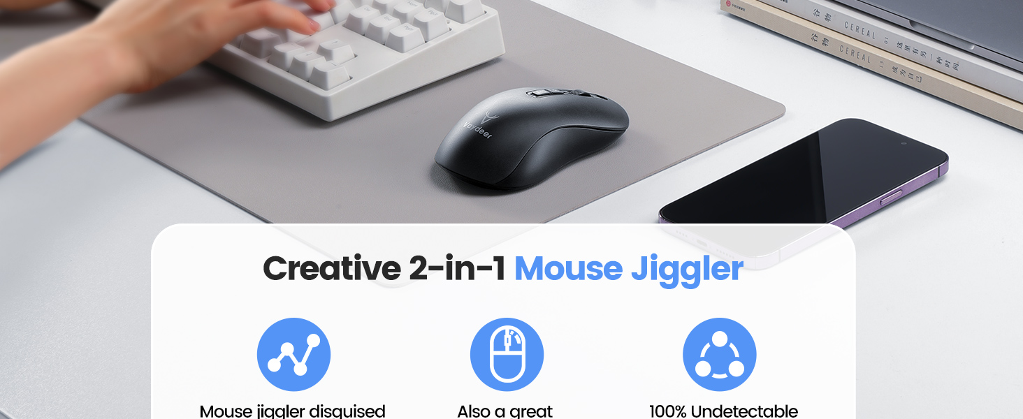 Wireless Mice with Build-in Mouse Jiggler Mover