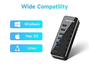 usb hub for laptop and pc