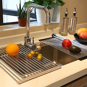 Roll up Foldable Dish Rack