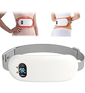 Portable Heating Pad for Cramps, Upgrade Cordless Electric Period Fast Heating Pad for Back Pain ...