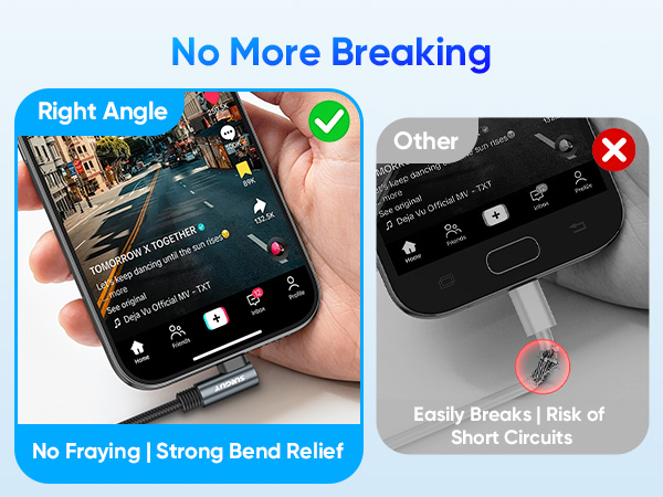 Right Angle USB C Design - No More Breaking
