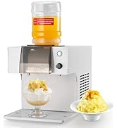 VEVOR Snowflake Ice Machine, 176LBS/24H Snowflake Ice Maker, Ice-Shaver Machine with Stainless St...