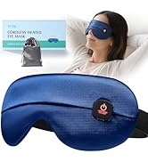 YFONG Cordless Heated Eye Mask for Dry Eyes, Warm Eye Compress for Stye, Blepharitis, Chalazion, ...