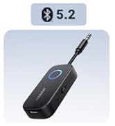 UGREEN Airplane Bluetooth 5.2 Transmitter Adapter for Airpods or Headphones Dual Pairs, 2-in-1 Wi...