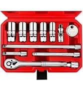 WETT 12Pcs Spark Plug Socket Set, 3/8