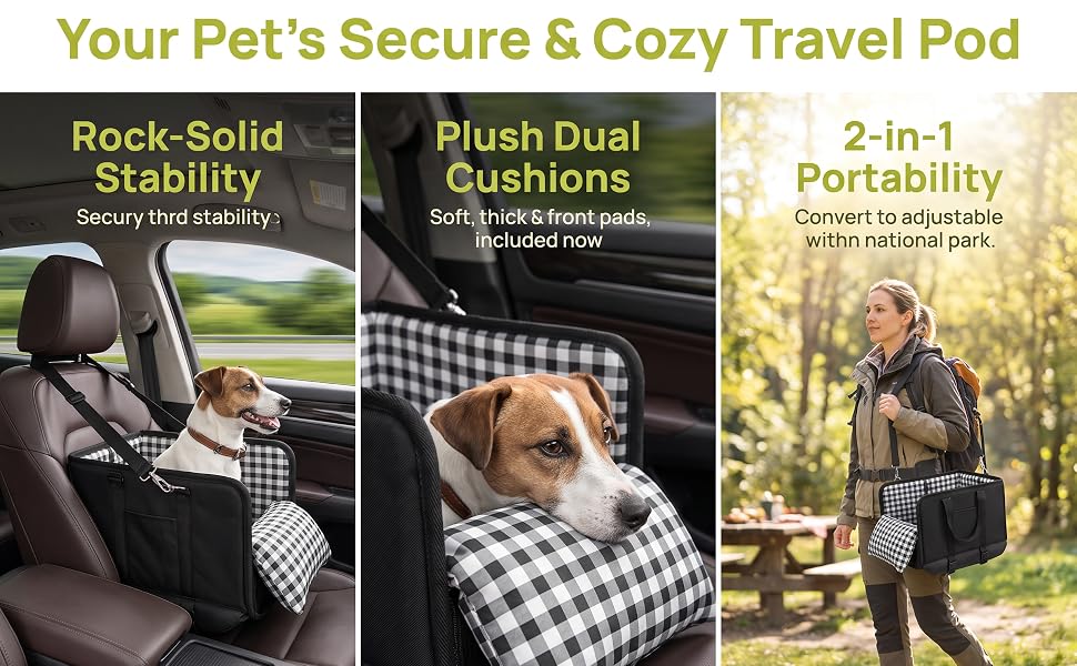 Dog Car Seat Console Booster 11lbs