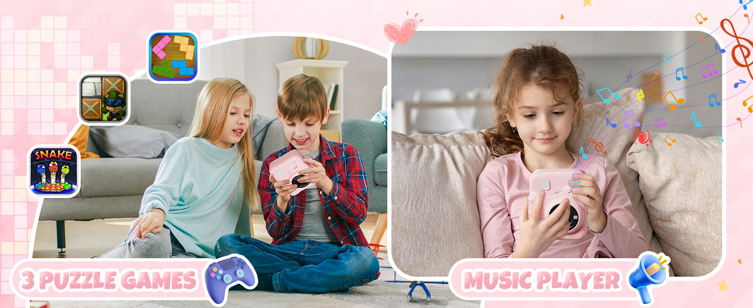 7 year old girl birthday gifts camera instant print polaroid camera for kids