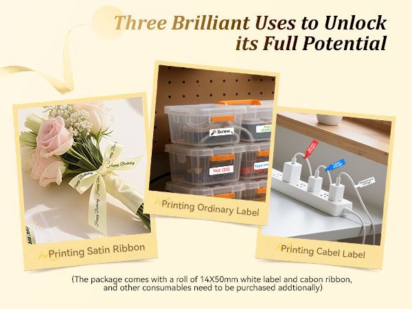 Portable N1 Thermal Transfer Label Maker Machine with Tape