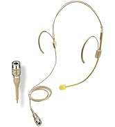 SEYUGOPTI Double Earset Over Headworn Mic for Audio Technica Wireless System, Professional Headse...