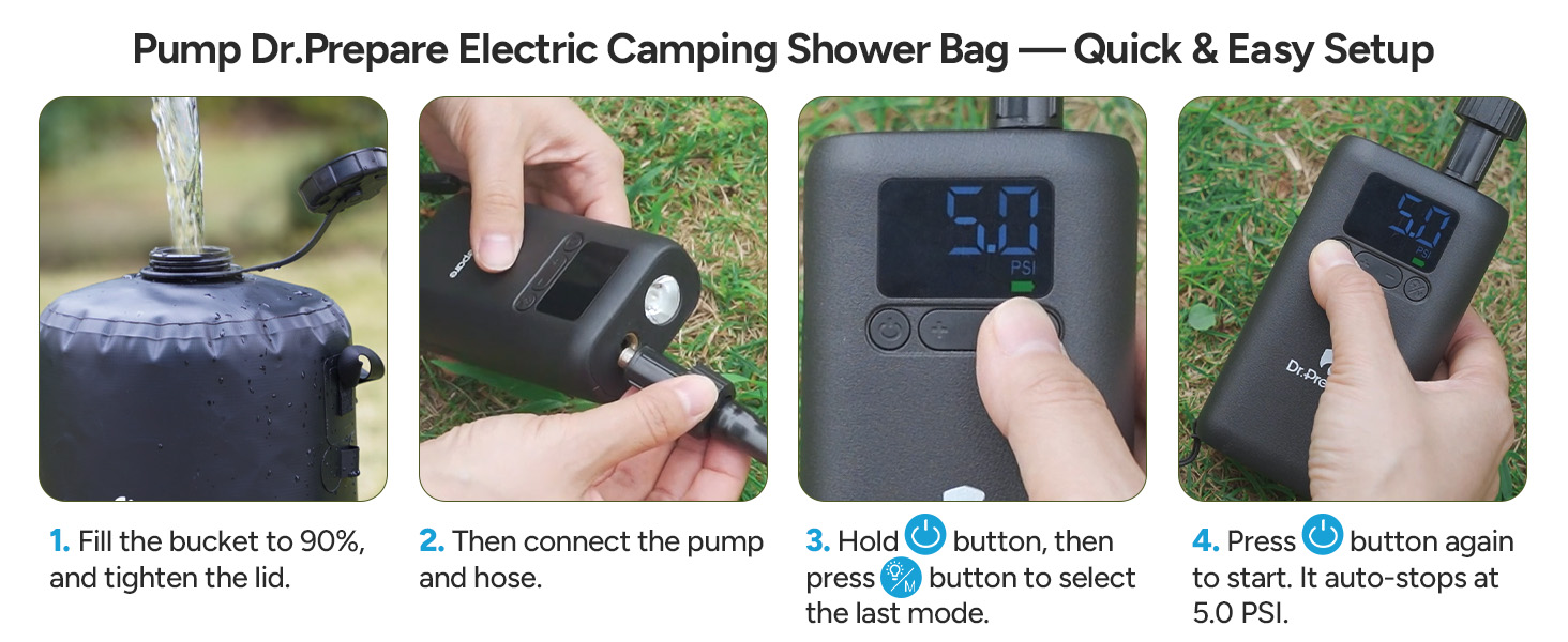 Dr.Prepare Portable Air Pump