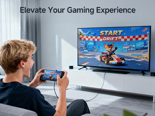 USB C Angle Adapter with 8K Video Support for Gaming and Streaming