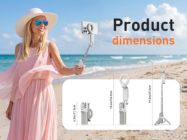 phone camera grip handle smartphone mobile selfie stick tripod for iphone 16 17 pro max