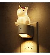 L LOHAS LED Plug-in Night Light for Kids, Cute Color Changing LED Night Light with Dusk to Dawn S...
