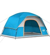 CAMPROS CP Tent 6 Person Camping Tents, Waterproof Windproof Family Dome Tent with Rainfly, Large...