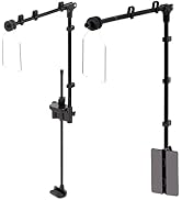WACOOL Reptile Stand Pack of 2PCS, Metal Reptile Light Stand for Reptile Heating Lamp UVA UVB Rep...