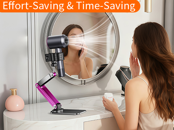 Hands-free hair dryer stand