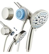 AquaCare Magneton 8-setting Magnetic Docking Hand Shower with Built-in Shower Filter - ON/OFF Fil...