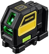 Firecore Professional Green Cross Line Laser, 130ft Self-Leveling Laser Level with Horizontal and...