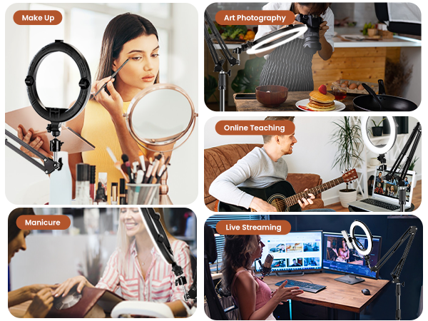 canvas lamp with phone holder