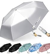 G4Free UPF 50+ UV Protection Travel Sun Umbrella Compact 42 Inch Small UV Blocking SPF Umbrella A...