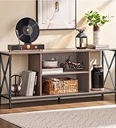 Yaheetech TV Stand for TVs up to 65 Inch, 55 Inch Entertainment Center with Storage, Wood TV Cons...