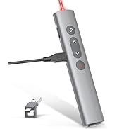 Presentation Clickers for PowerPoint Presentations, [Aluminum Alloy] + [2 in 1 USB C/A] PowerPoin...
