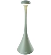 UBIQUA Retro Cordless Table Lamp - Pinup, Touch Lamp with Magnetic Charging, Dimmable &amp; Adjustabl...