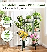 7-Tier Large Plant Stand Indoor with 7.9-Inch Wide Drainage Tray