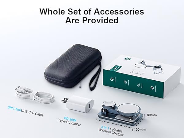 bedside phone charger station,iphone, apple watch, airpods charger