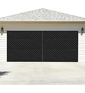 Magnetic Thermal Insulated Garage Door Curtain ,Center Opening, Durable Oxford Cloth&amp;Thicken Poly...