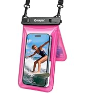 Rynapac IPX8 Waterproof Phone Pouch Floating, [Up to 8.5''] Double Space Waterproof Phone Case wi...