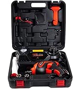 STANDTALL Electric Car Jack 5 Ton 12V Electric Car Jack Kit with Electric Impact Wrench for Car T...