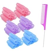 ZMD 36PCS Self Grip Small Hair Curlers Set, Heatless Rollers Hair Curlers Salon Haidressing Curle...