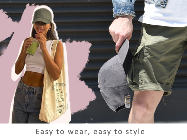 washed cotton baseball cap